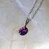 "Angelina" 14k White Gold Arizona Amethyst Pendant 363136