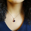 "Angelina" 14k White Gold Arizona Amethyst Pendant 363136