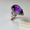 "Marjorie" 14k White Gold Amethyst Ring