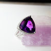 "Contessa" 14K White Gold Arizona Amethyst Ring