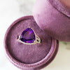 "Contessa" 14K White Gold Arizona Amethyst Ring