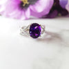 Timeless Crossing Amethyst Ring
