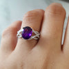 Timeless Crossing Amethyst Ring