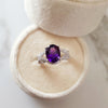 Timeless Crossing Amethyst Ring