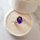 Timeless Crossing Amethyst Ring