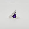 "Paisleigh" 14k White Gold Arizona Amethyst Ring