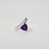 "Paisleigh" 14k White Gold Arizona Amethyst Ring