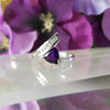 "Paisleigh" 14k White Gold Arizona Amethyst Ring