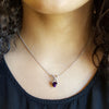 "Skye" Sterling Silver Arizona Amethyst Necklace