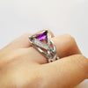 "Sylvia" 14K White Gold Arizona Amethyst Ring