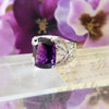 "Sylvia" 14K White Gold Arizona Amethyst Ring