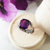 "Sylvia" 14K White Gold Arizona Amethyst Ring