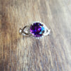 "Kinley" 14K White Gold Arizona Amethyst Ring