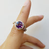 "Kinley" 14K White Gold Arizona Amethyst Ring