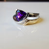 "Lacey" 14K Two-Tone Gold Arizona Amethyst Ring