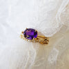 "Silvana" 14K Yellow Gold Arizona Amethyst Ring