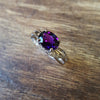 "Silvana" 14K White Gold Amethyst Ring