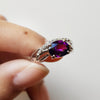 "Silvana" 14K White Gold Amethyst Ring