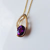 "Isabella" 14k Yellow Gold Arizona Amethyst Pendant
