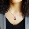 "Isabella" 14k White Gold Arizona Amethyst Pendant