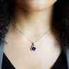 "Octavia" 14k Gold Arizona Amethyst Necklace