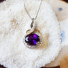 "Octavia" 14k Gold Arizona Amethyst Necklace