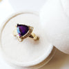 "Vivian" 14k Yellow Gold Arizona Amethyst Ring