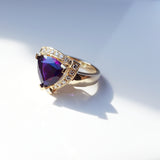 "Vivian" 14k Yellow Gold Arizona Amethyst Ring