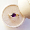 "Lyla" 14K Yellow Gold AZ Amethyst Ring