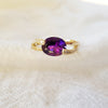 "Lyla" 14K Yellow Gold AZ Amethyst Ring