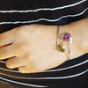 "Eliane" Sterling Silver & 14K White Gold Explorer Bracelet