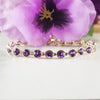 "Adelina" 14K Yellow Gold Arizona Amethyst Bracelet