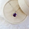 "Lilian" 14K White Gold AZ Amethyst