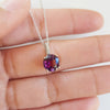 "Lilian" 14K White Gold AZ Amethyst