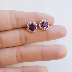 "Alexia" 14K White Gold AZ Amethyst