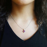 "Jarynn" Sterling Silver AZ Amethyst Necklace