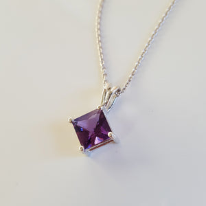 "Jarynn" Sterling Silver AZ Amethyst Necklace