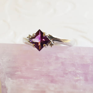 "Raelyn" Sterling Silver AZ Amethyst Ring