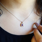 Sterling Silver Mini AZ State Pendant