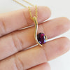 "Eliza" 14k Yellow Gold Arizona Amethyst Pendant