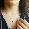 "Eliza" 14k Yellow Gold Arizona Amethyst Pendant