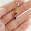 "Jaelyn" Sterling Silver Trio Arizona Gemstone Pendant