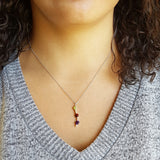 "Jaelyn" Sterling Silver Trio Arizona Gemstone Pendant
