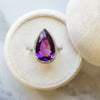 "Freya" 14k White Gold One of a Kind Arizona Amethyst Ring