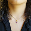 "Mae" 14k Yellow Gold Radiant Amethyst Necklace