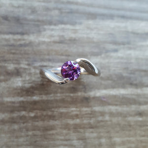 "Lyra" Sterling Silver Arizona Amethyst Ring