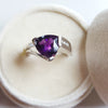"Madeline" 14k White Gold Arizona Amethyst Ring