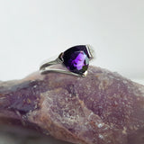 "Madeline" 14k White Gold Arizona Amethyst Ring