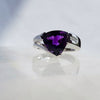 "Madeline" 14k White Gold Arizona Amethyst Ring