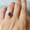 "Sedona" 14k White Gold Arizona Amethyst Ring